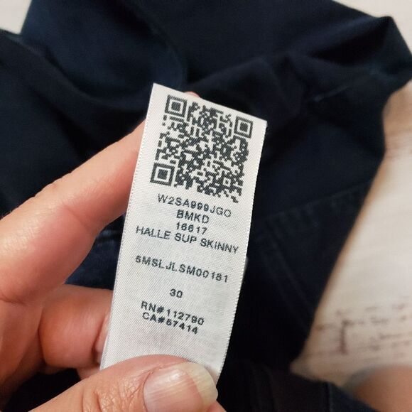 True Religion Halle Mid Rise Super Skinny Jeans Size 30 dark wash - Picture 10 of 14